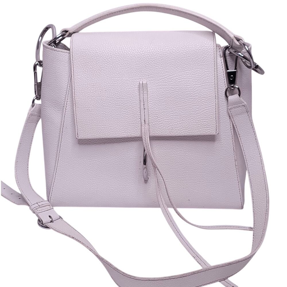 3.1 Lim Philip Lim White Leigh Top Handle Leather Satchel  (White) - Picture 5 of 10